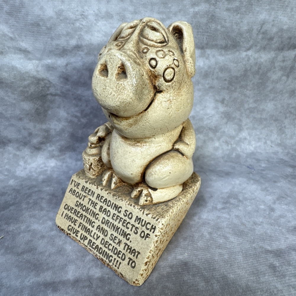 READ Bad Effects Sex Smokin Drinkin 1981 VTG Wood Figure Hand Carved PAULA 80s - Picture 8 of 8